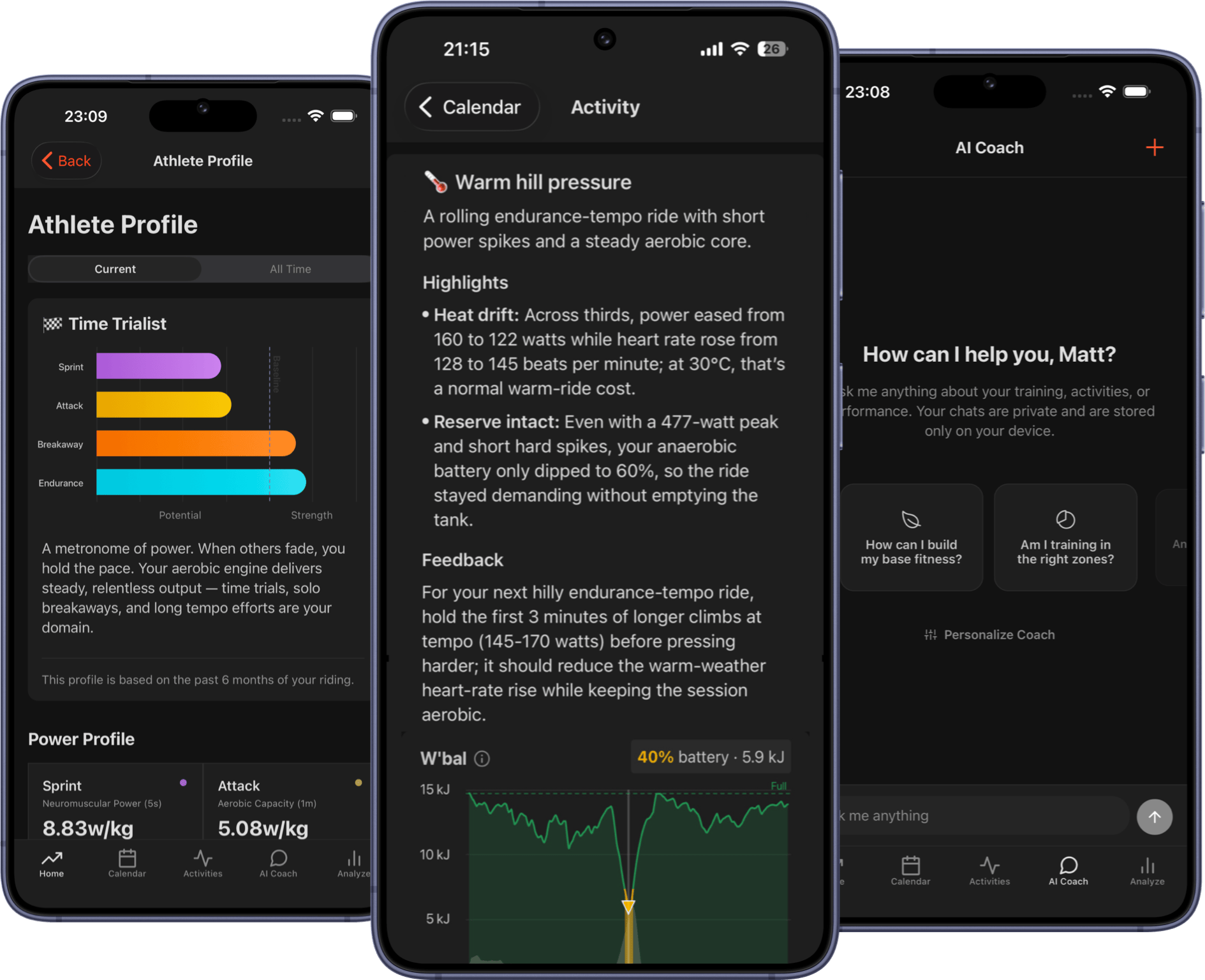 FormBeat AI Cycling Coach mobile app